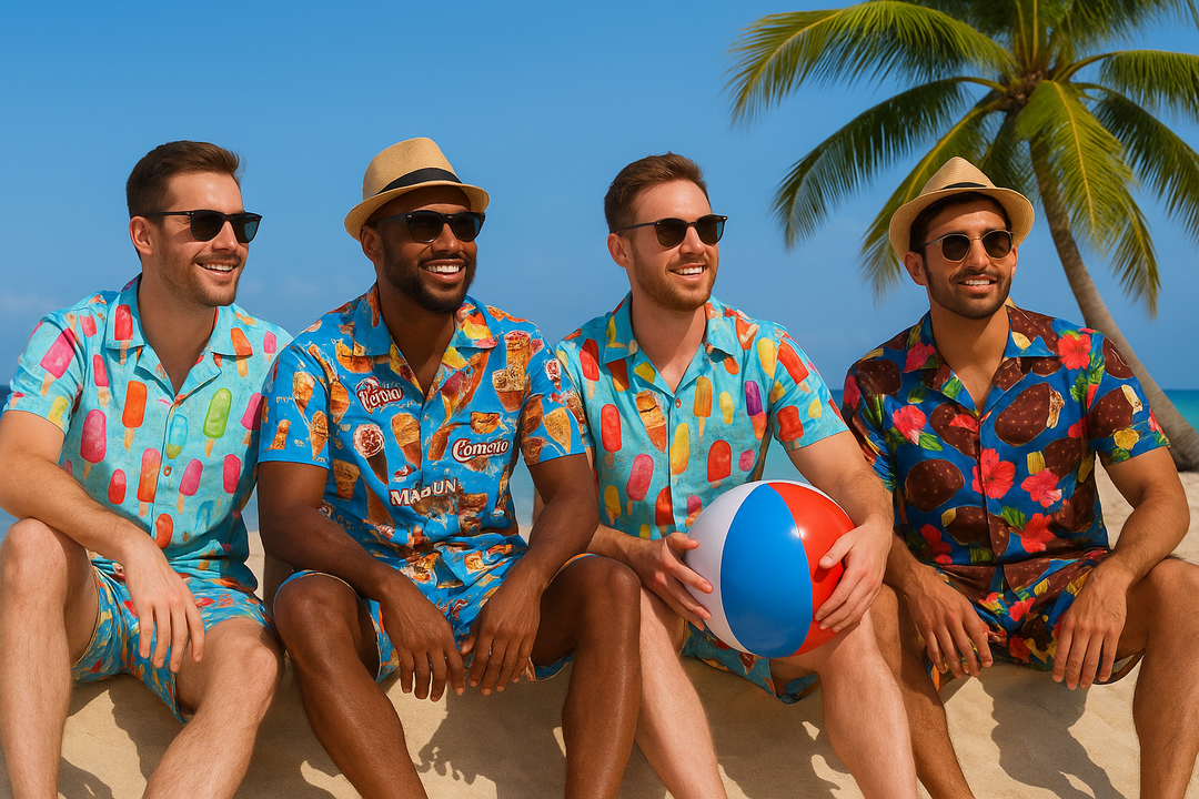 Aloha™ | Summer Shirt & Shorts with Ice Print