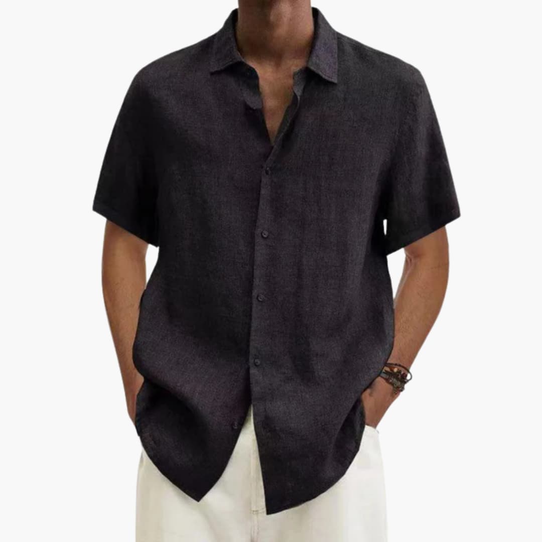 Men's Casual Button-Down Short Sleeve Shirt - Summer Essential