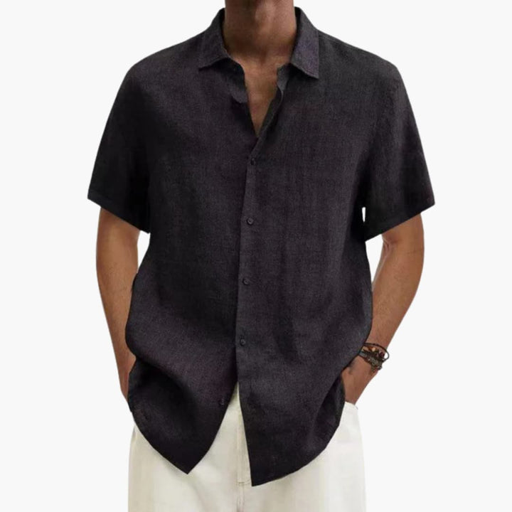 Men's Casual Button-Down Short Sleeve Shirt - Summer Essential
