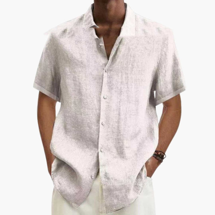 Men's Casual Button-Down Short Sleeve Shirt - Summer Essential