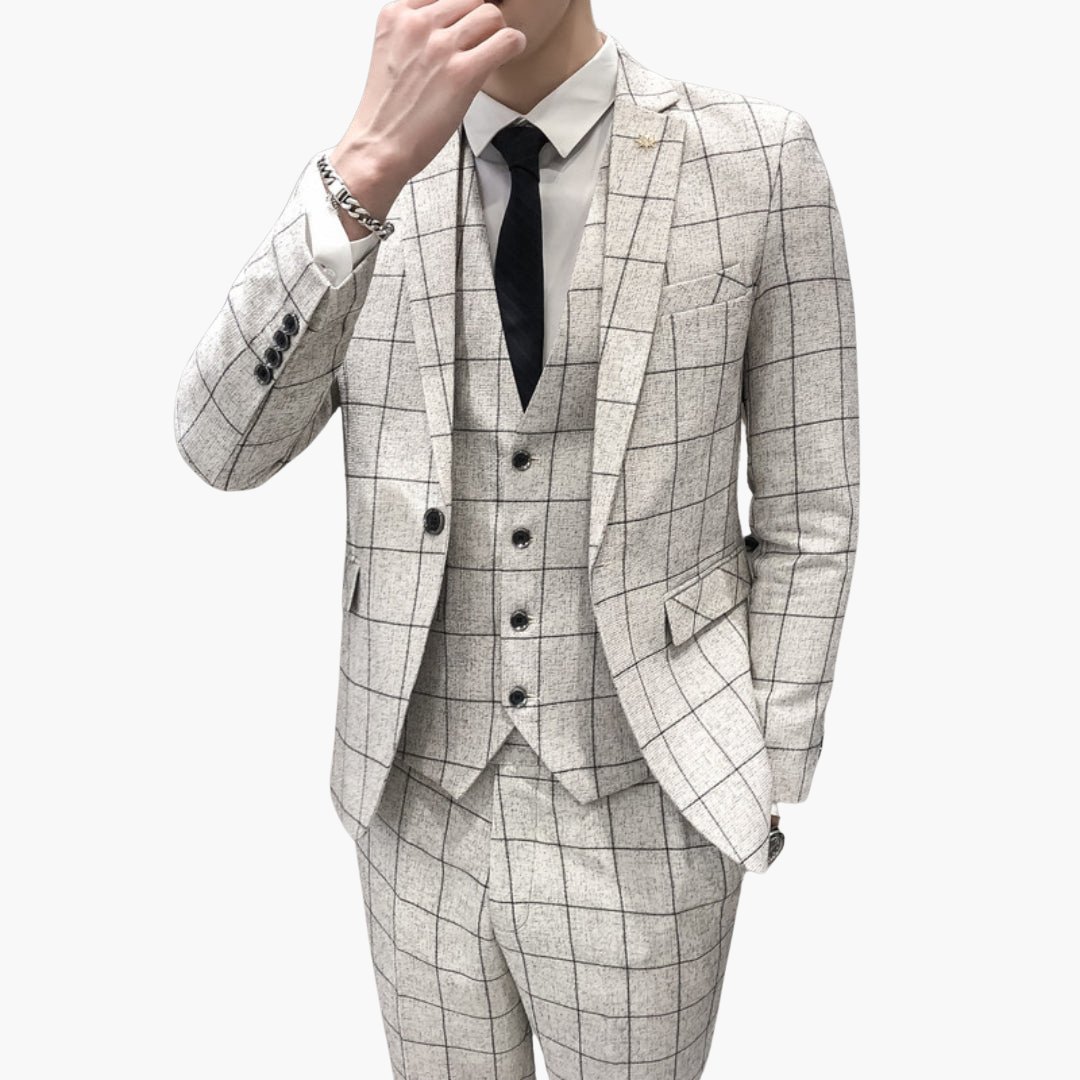 Men’s 3-Piece Suit for Weddings & Events - Tailored Fit & Stylish