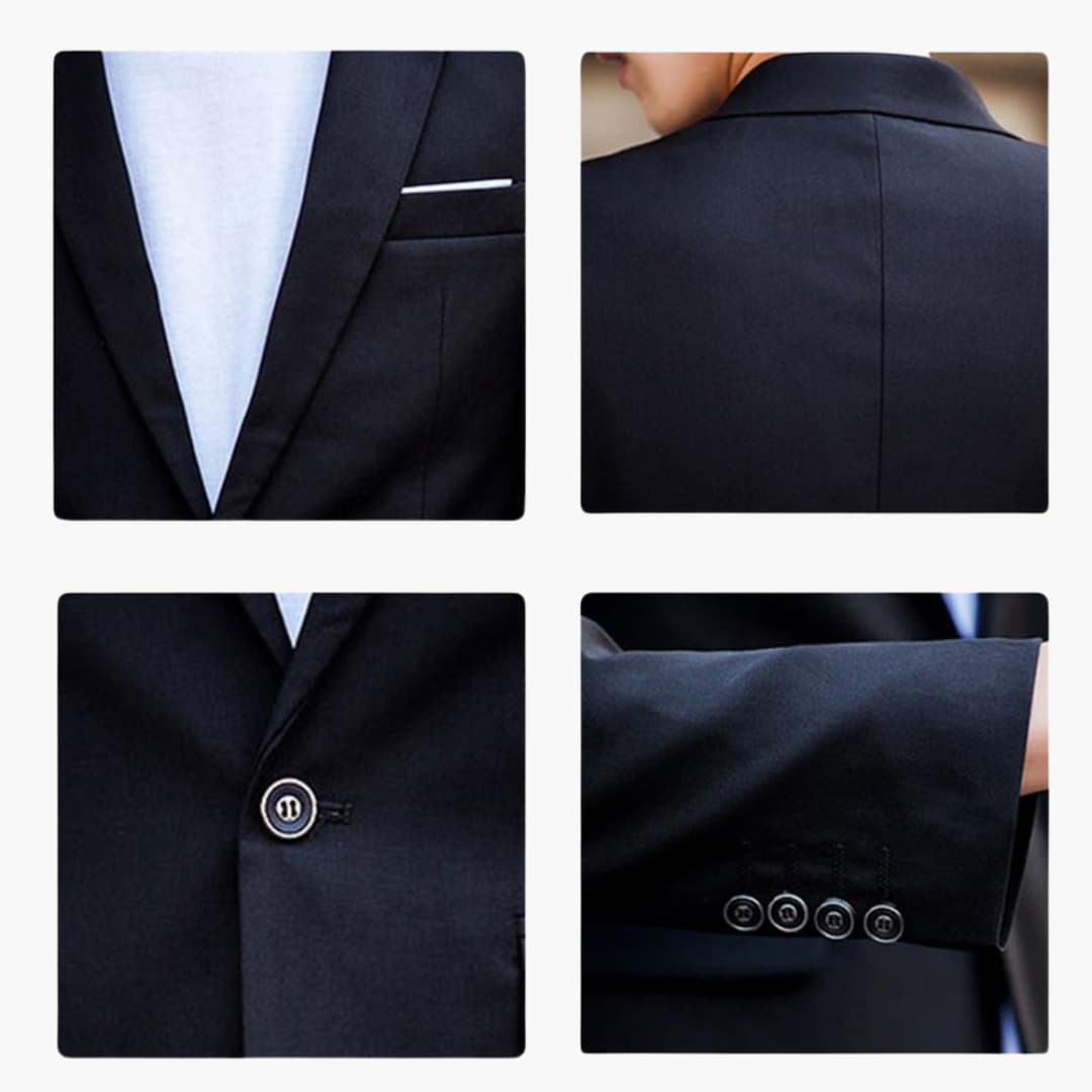 Slim Fit Two-Piece Suit for Men - Lightweight Wedding Guest