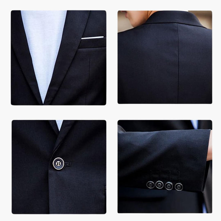 Slim Fit Two-Piece Suit for Men - Lightweight Wedding Guest
